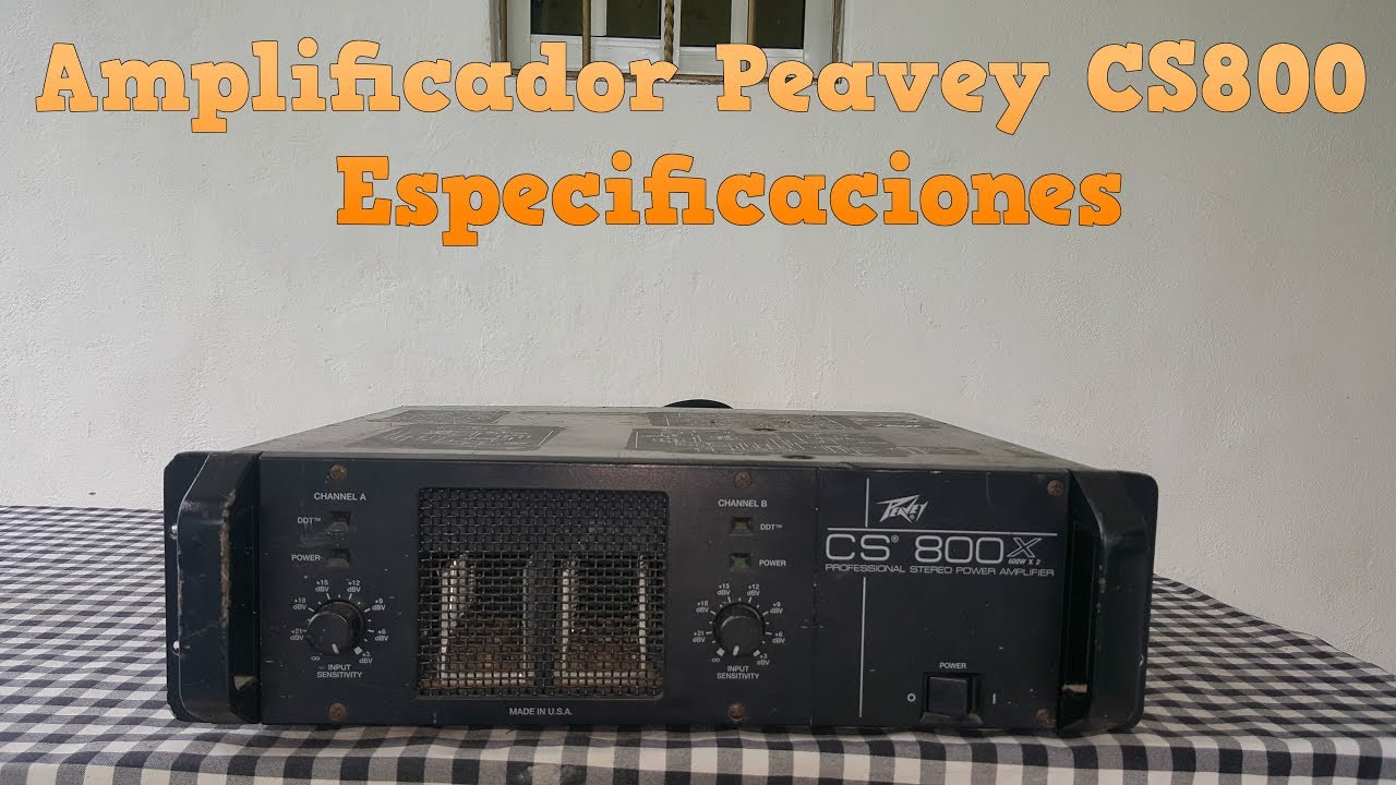 Amplificador Peavey Cs 800X  espesificaciones #QSCRMX850 #Peaveycs1200 #TechnicalProLZ1000