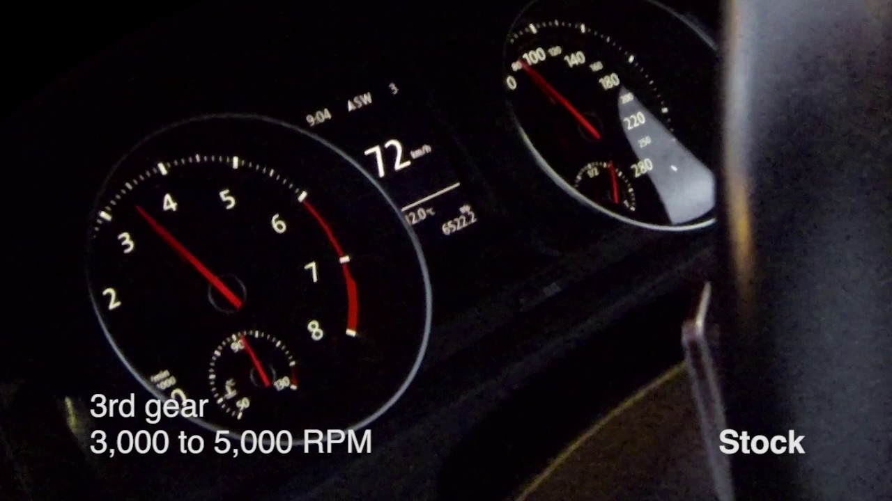 VW MK7 GTI - Muffler Delete vs Stock