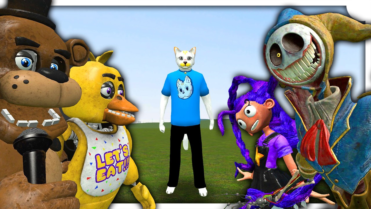 CREO L'ESERCITO DEGLI ANIMATRONICS DI FNAF CONTRO I MOSTRI DI POPPY PLAYTIME SU GMOD!