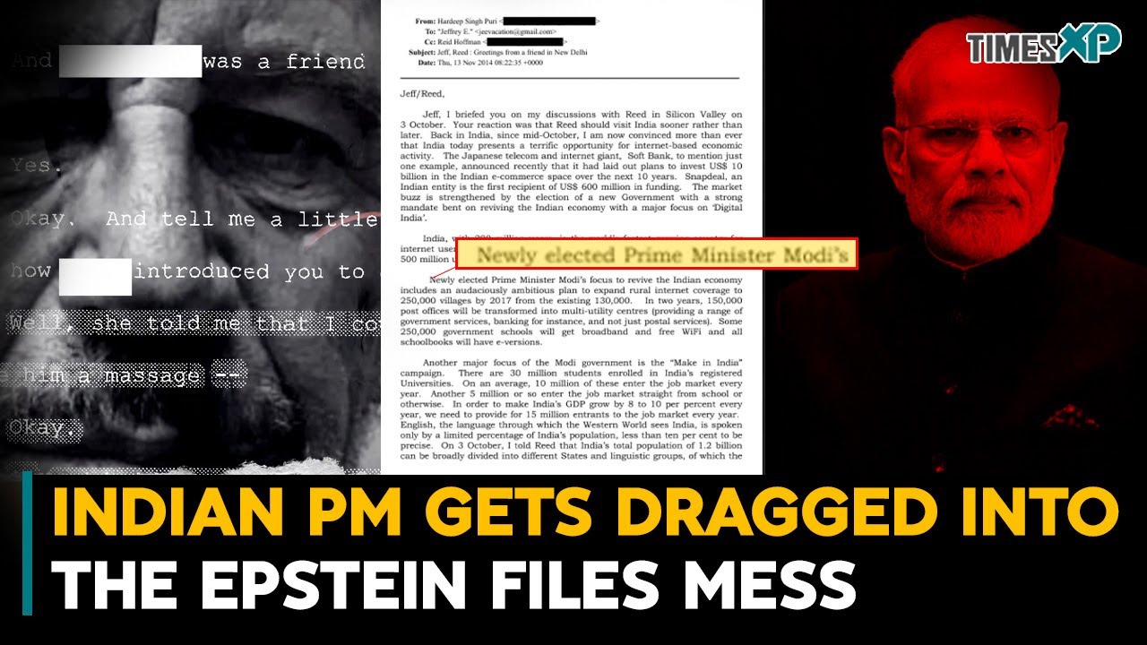 Indian PM Narendra Modi Gets Dragged Into the Epstein Files