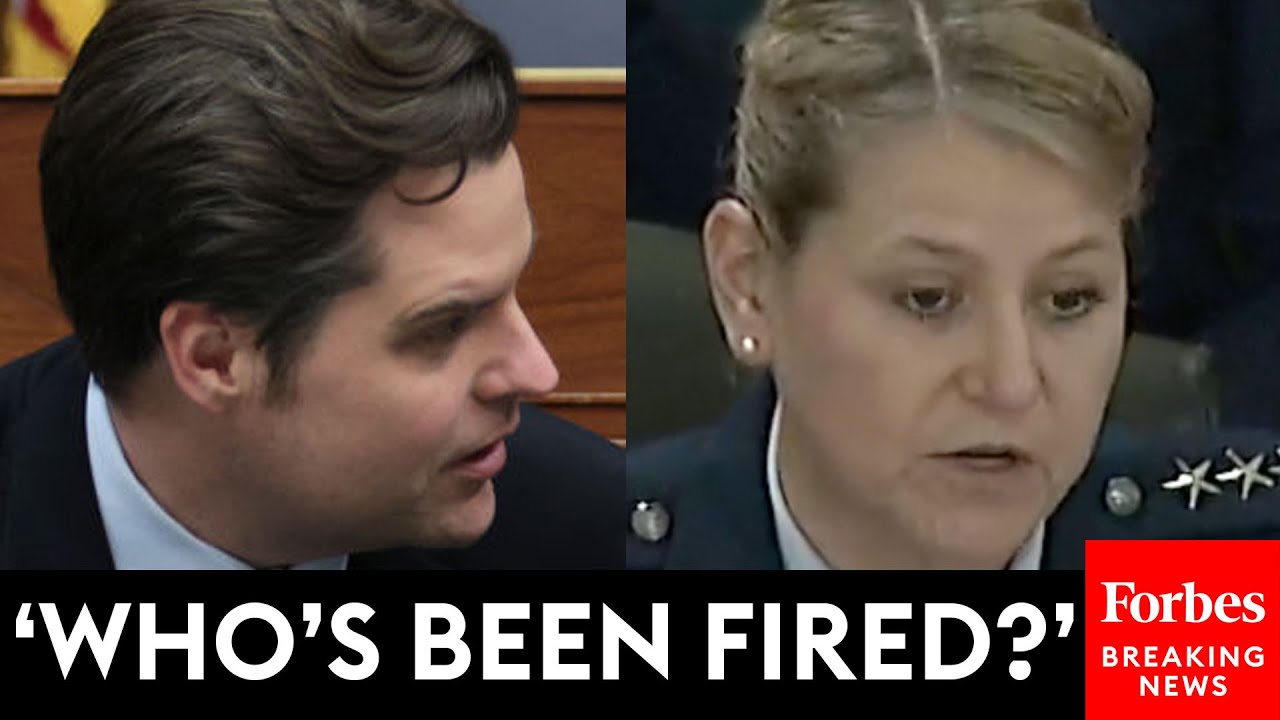 Matt Gaetz Relentlessly Grills Air Force Official About 'Illegal Release' Of GOP Lawmakers' Records