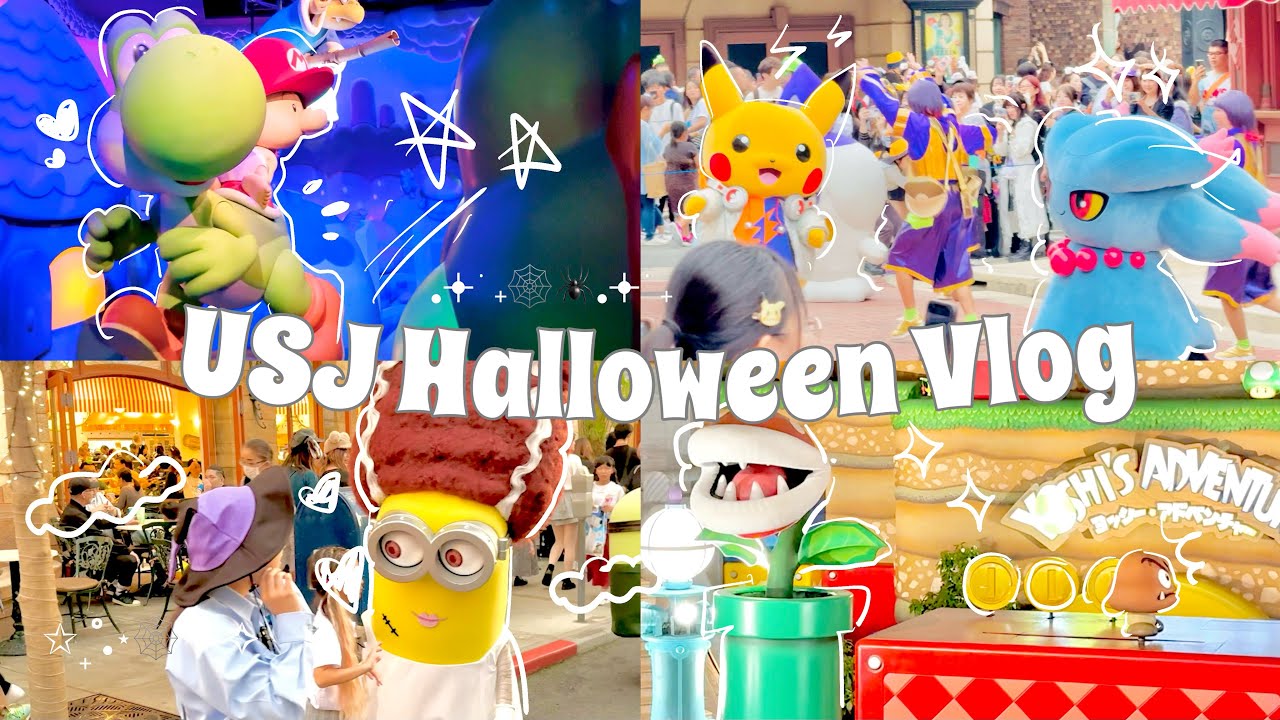 🎃 USJ Universal Studios Japan Halloween Vlog ( Japan Osaka Vlog Part 4.5 )