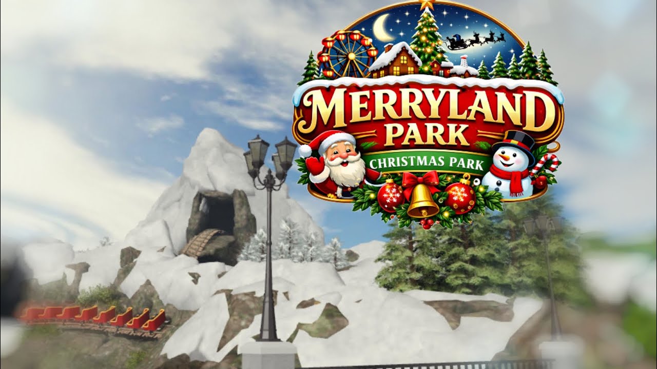 Visiting merryland park! Winter holiday 5 #5 / Roblox #242