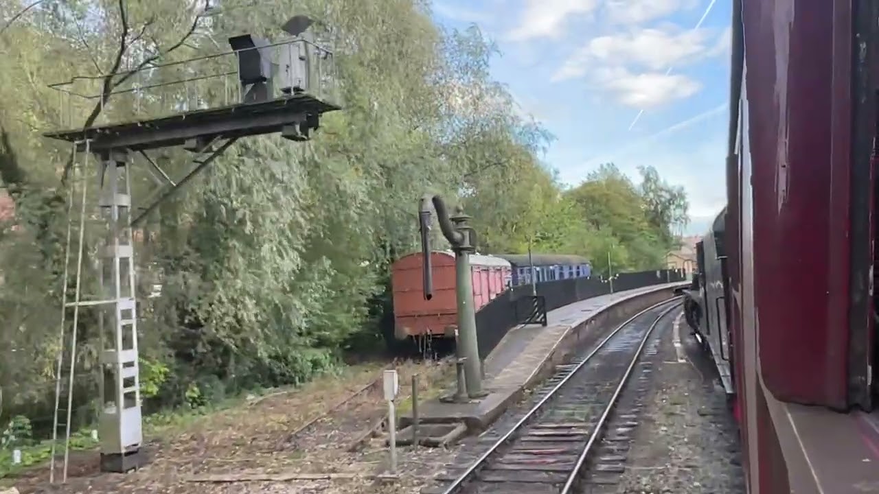 Coming into Pickering Station (UK) on a Steam Train! 