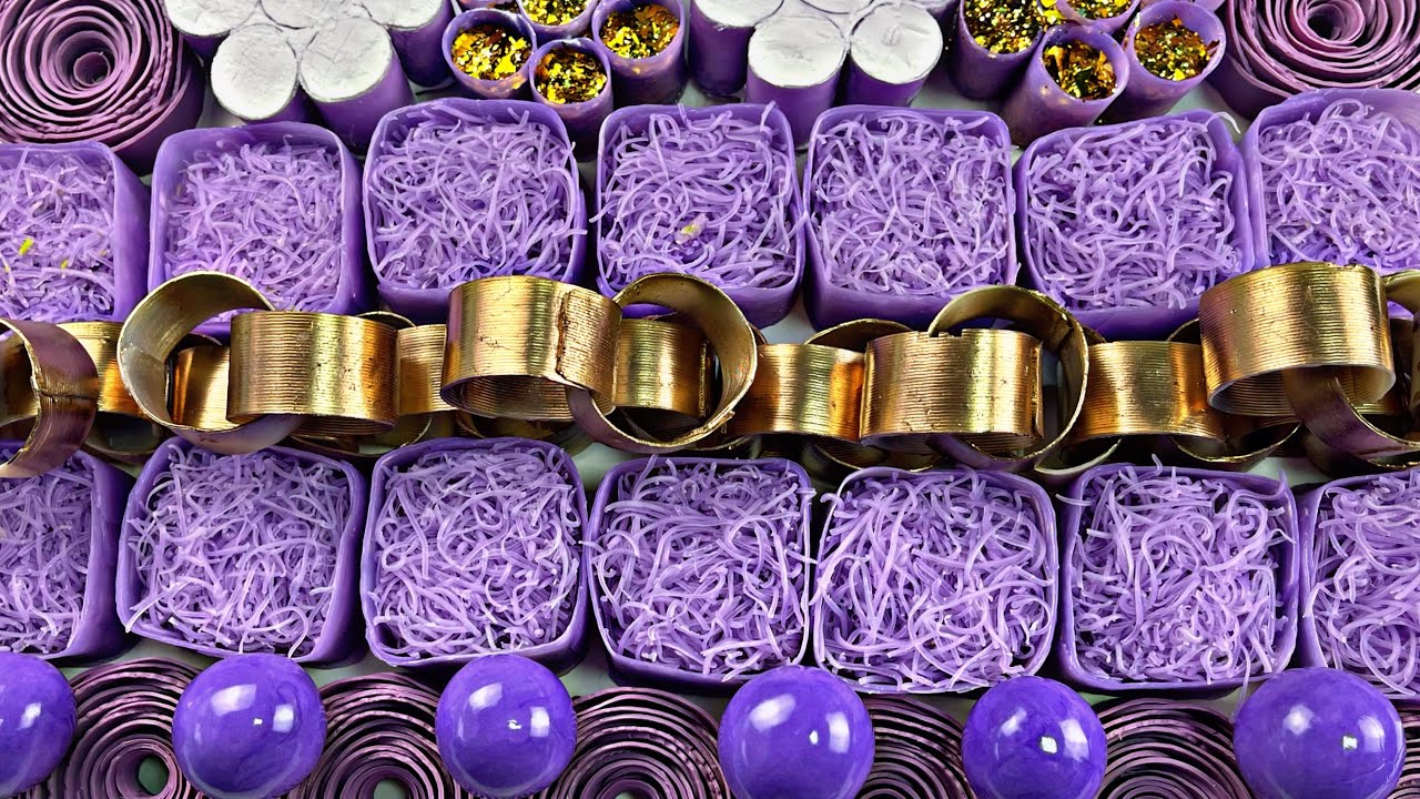 💜Crushing soap roses💜 Clay cracking💜 Crushing soap boxes 💜