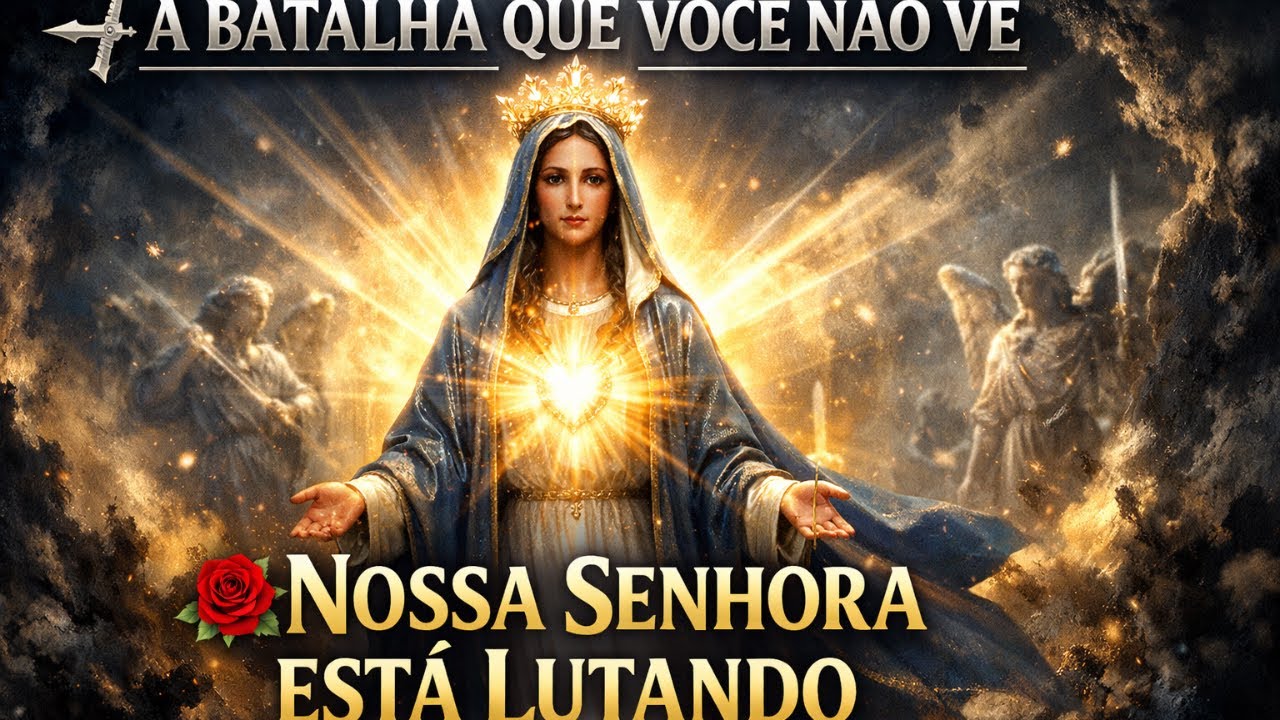 🔥 NOSSA SENHORA NA BATALHA ESPIRITUAL INVISÍVEL   Oração Poderosa de Proteção e Vitória 🌹✨