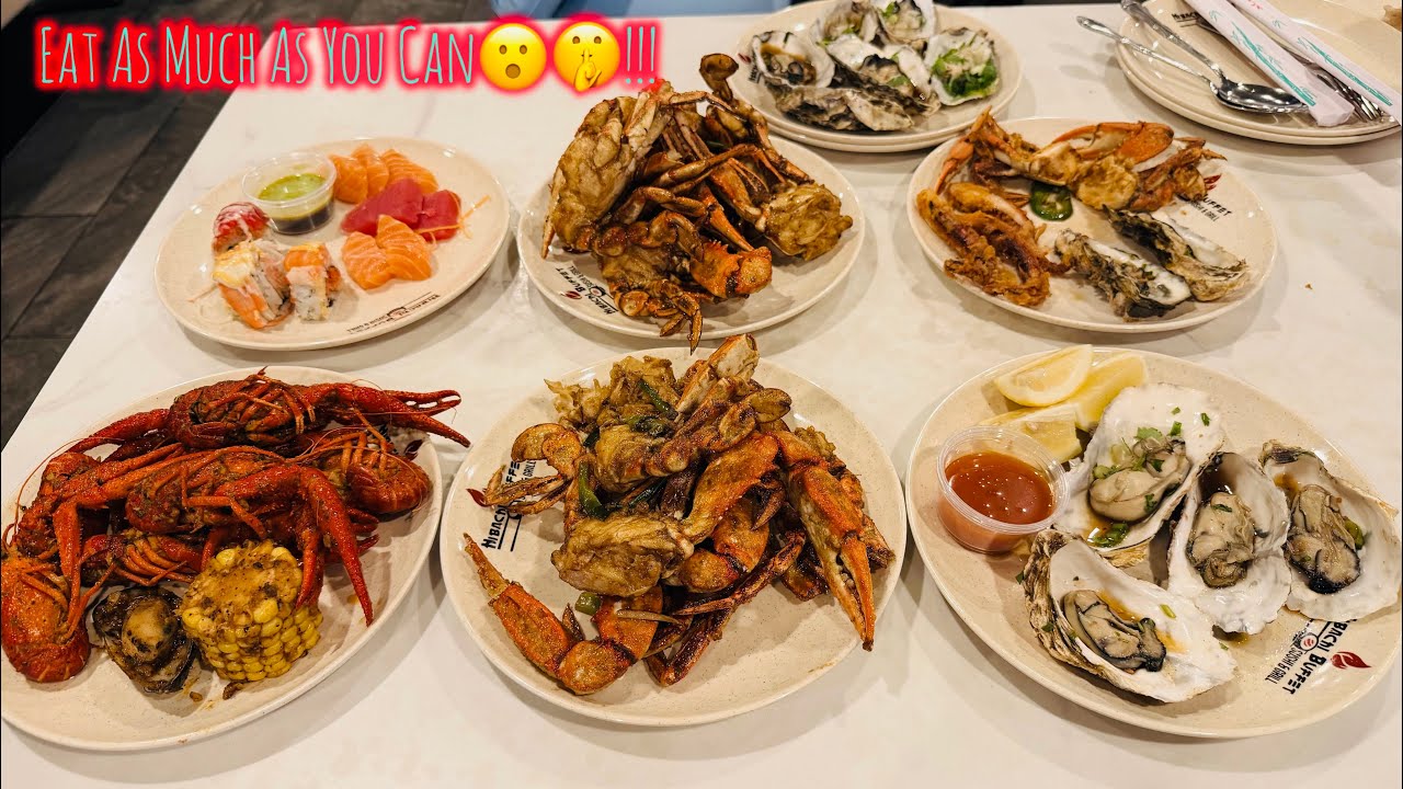 ALL YOU CAN EAT CRAB SEAFOOD & SUSHI BUFFET @ THIS FAMOUS BUFFET IN CITRUS HEIGHTS CA!