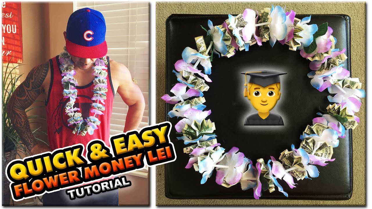2022 MAKE A QUICK & SUPER EASY FLOWER MONEY LEI | DYI TUTORIAL | Graduation