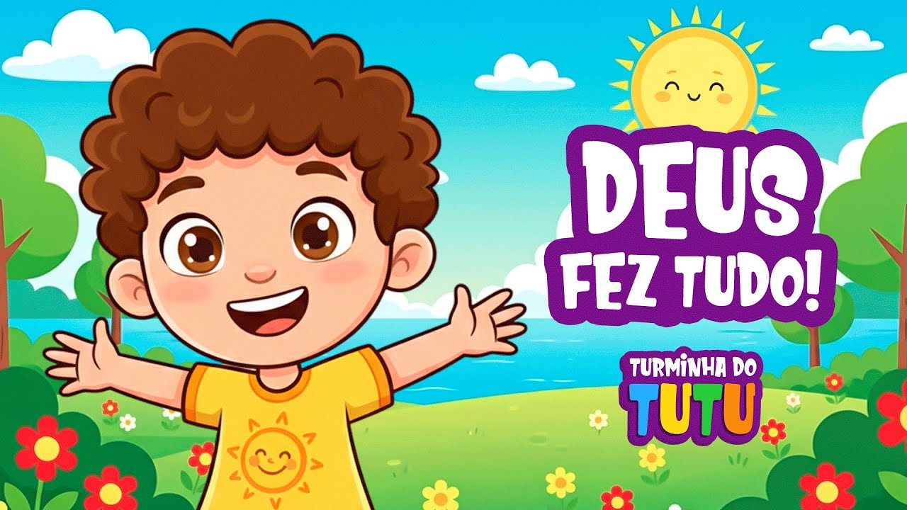 DEUS FEZ TUDO! - A História da Criação | Música Infantil Gospel | Turminha do Tutu