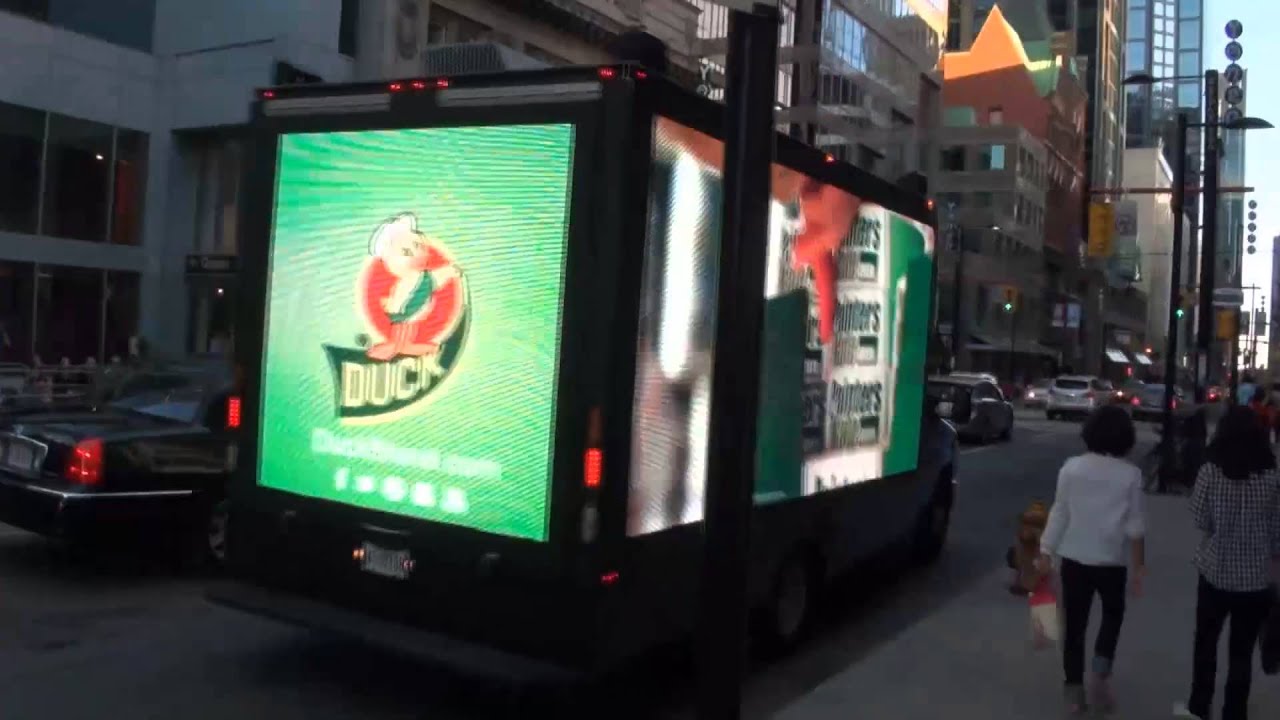 Mobile Digital Billboard on Advertising Truck-Toronto