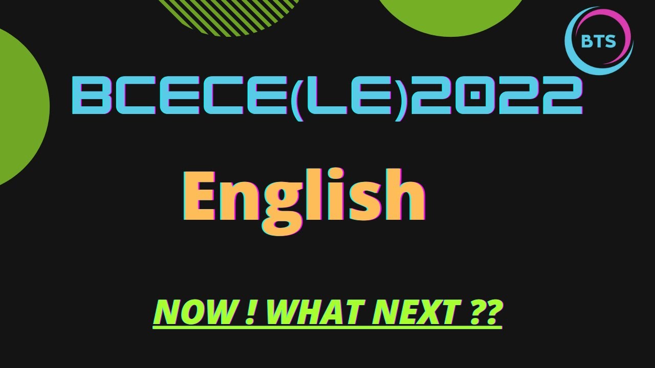 English (BCECE LE)| Secure your future | Bridge To Success civil engineering