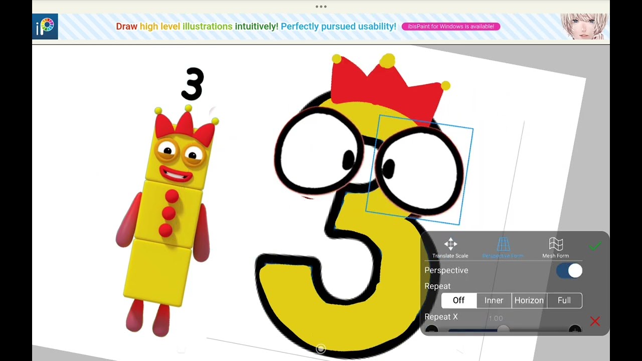 Transformation The Number Blocks Into Numbers From 1 to 5 I Drawing in Ibis Paint