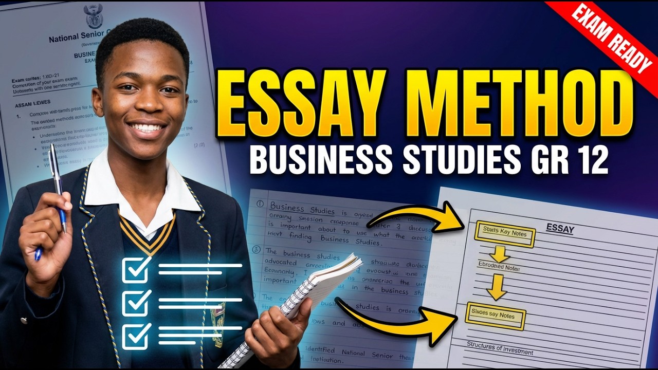 How I Used To Do Essay Questions for Business Studies Grade 12