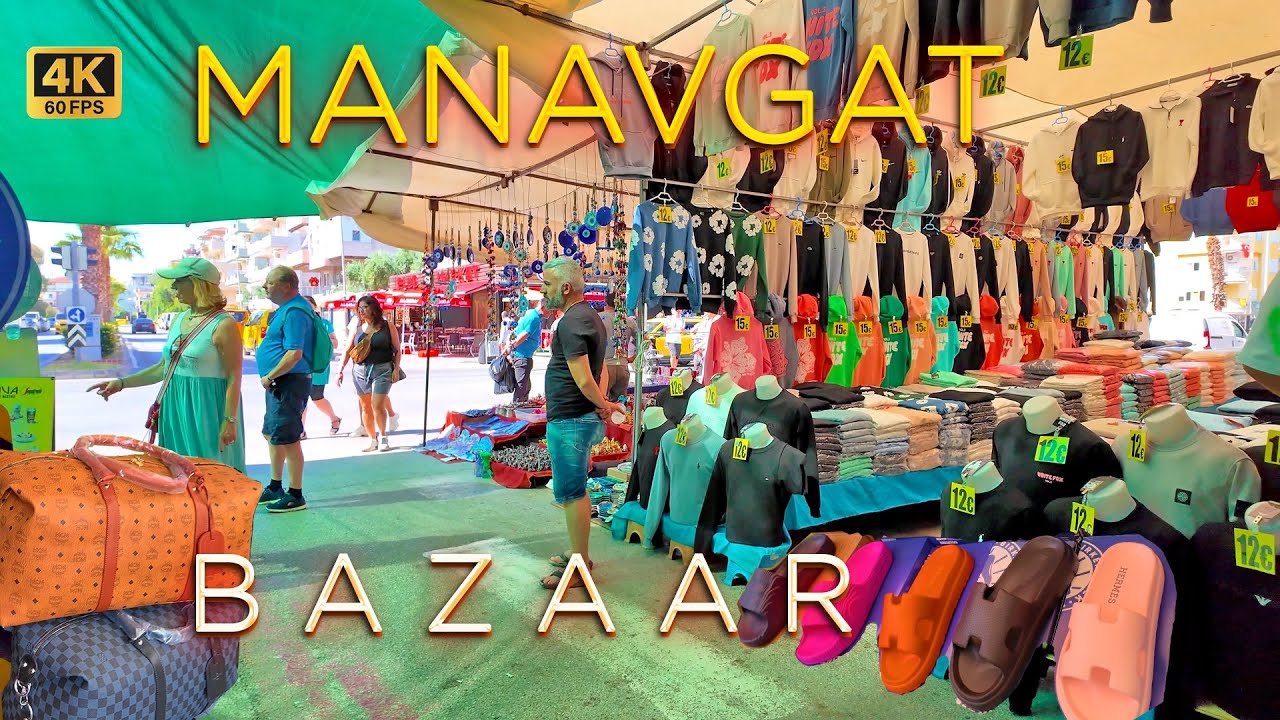 🇹🇷 Manavgat BAZAAR on THURSDAYS 4K CITY MARKET Replica TURKEY #Antalya #side #türkiye