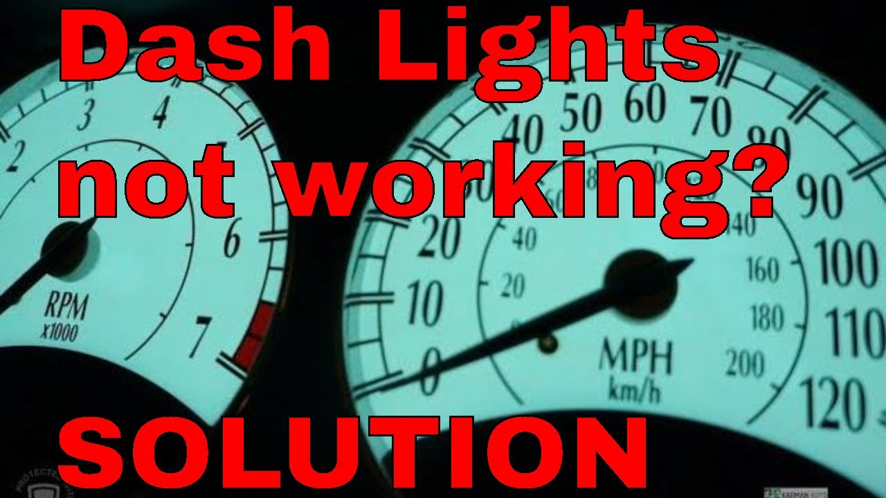 Chrysler Sebring cluster lighting repair 1997 to 2004