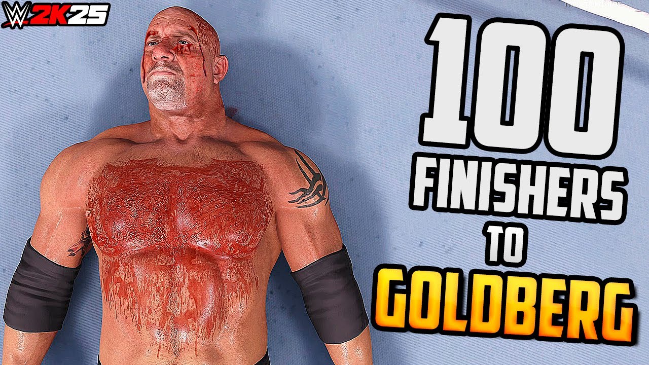 100 Finishers to Goldberg in WWE 2K25!