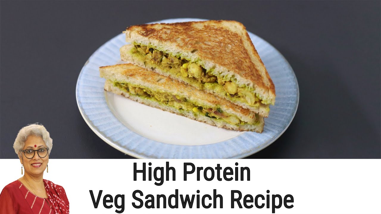 High Protein Moringa Sandwich For Weight Loss - Healthy Vegetarian Sandwich Recipe | Skinny Recipes