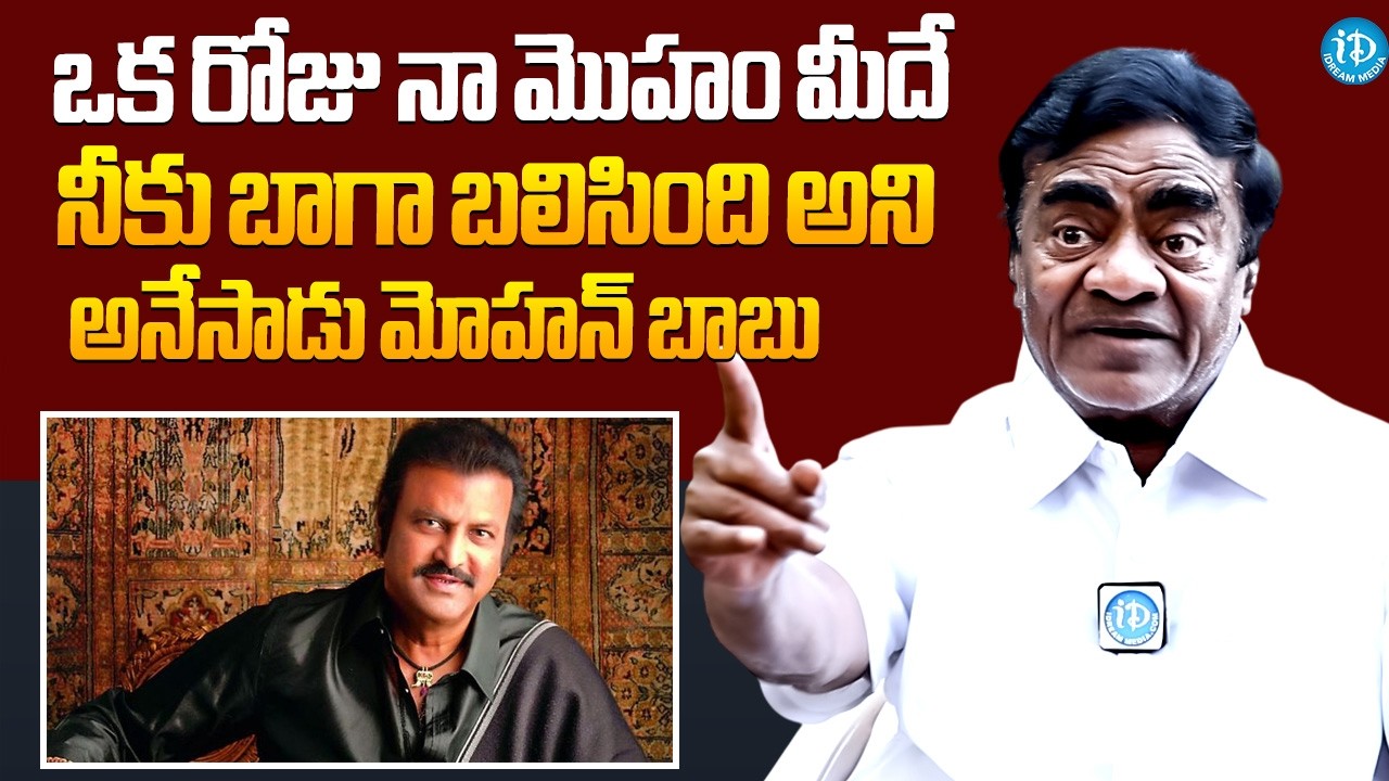 Babu Mohan About Mohan Babu | Babu Mohan Latest Interview | iDream Hindupur