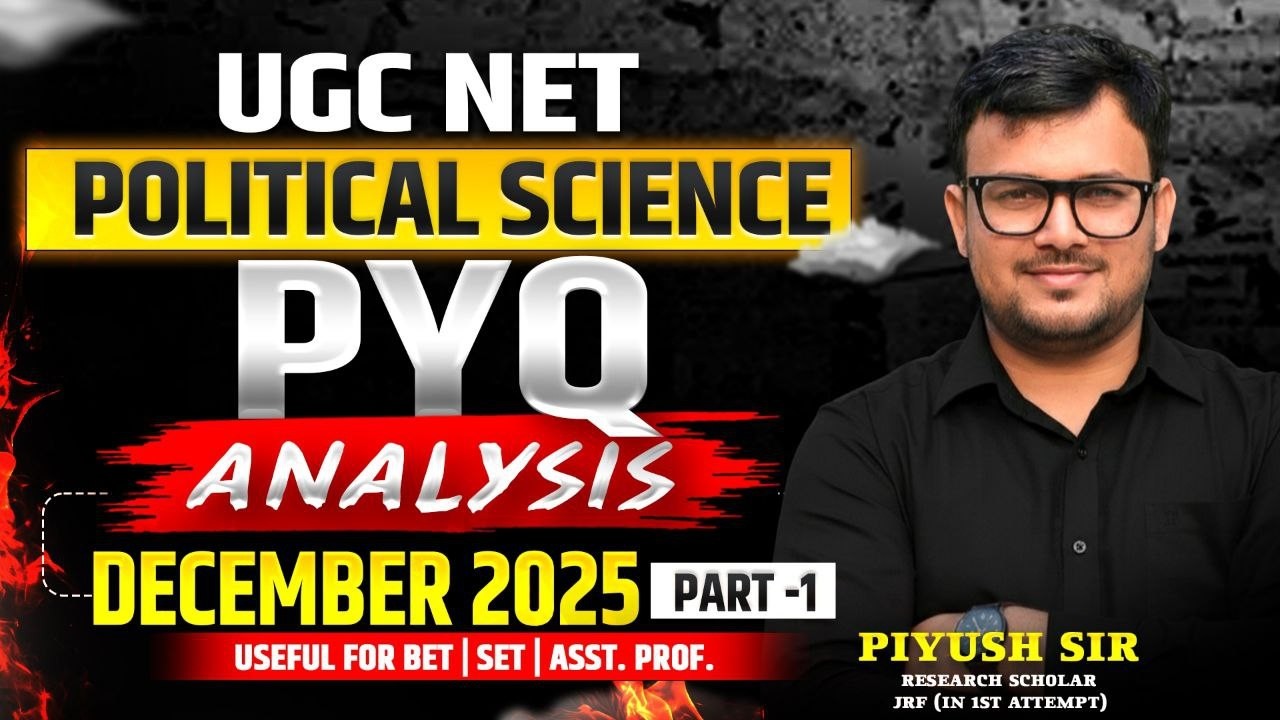 Ugc net political science pyq series | December 2025 (Part-1)