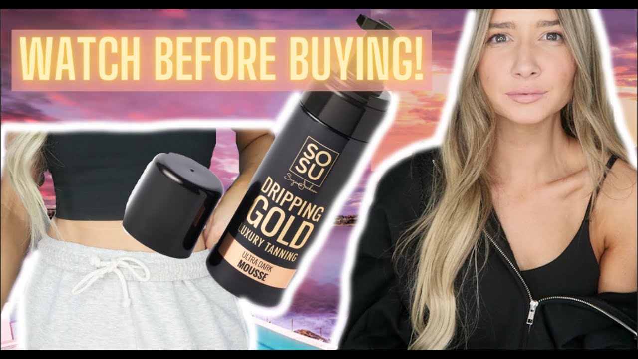 WATCH BEFORE BUYING! ll SOSU DRIPPING GOLD SELF TANNER REVIEW + WEAR TEST