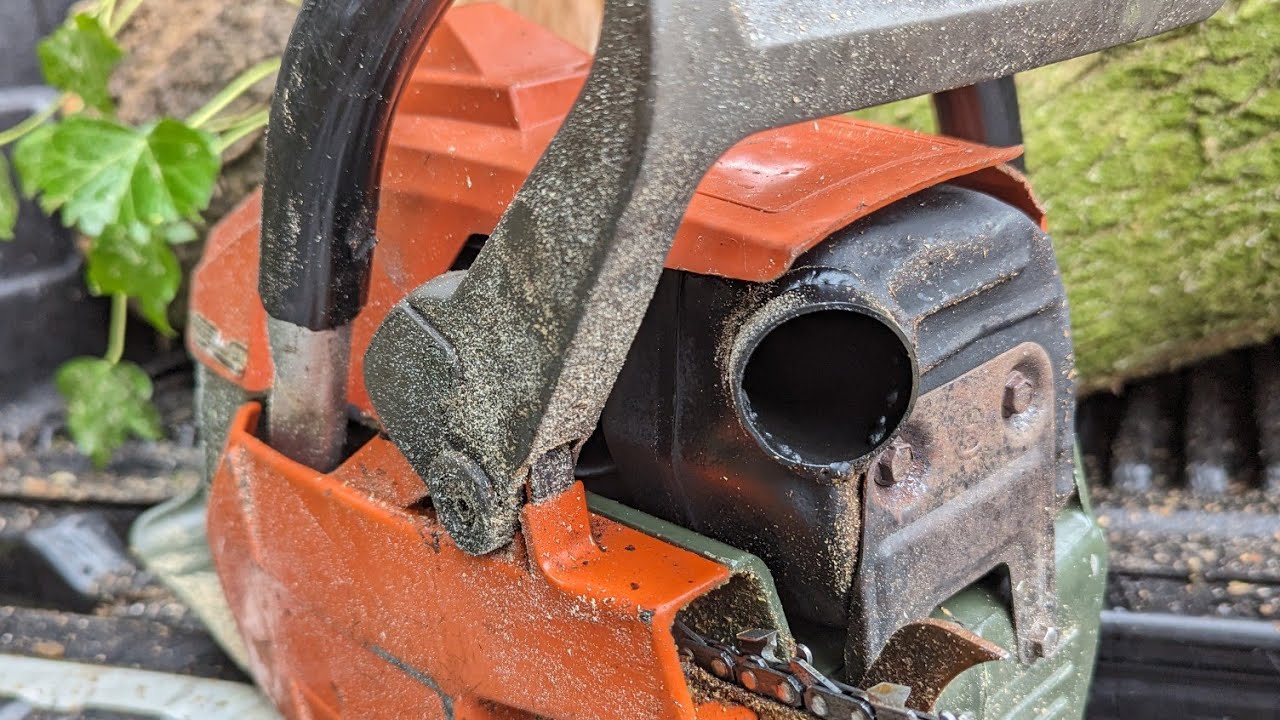 Army Husqvarna 181 gets a Huge ridiculous muffler mod! TIG welding 80cc  chainsaw exhaust for power