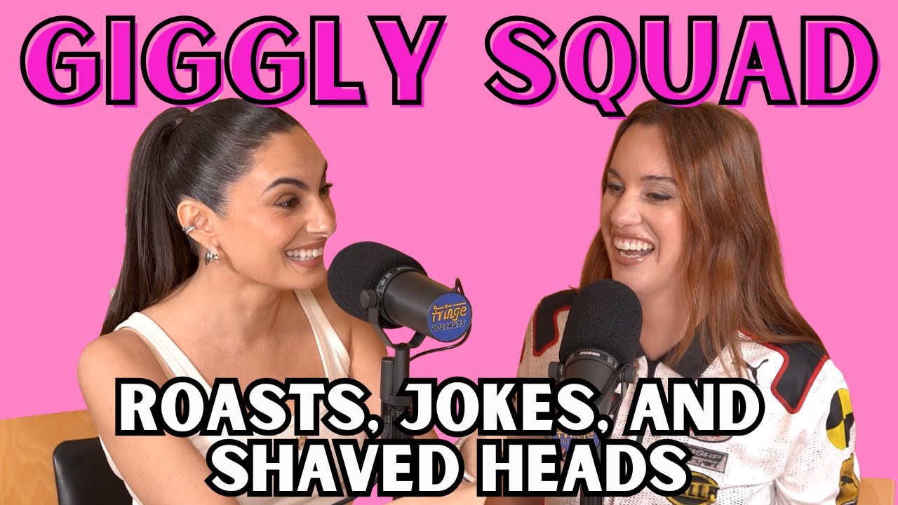 Giggling about roasts, jokes, and shaved heads
