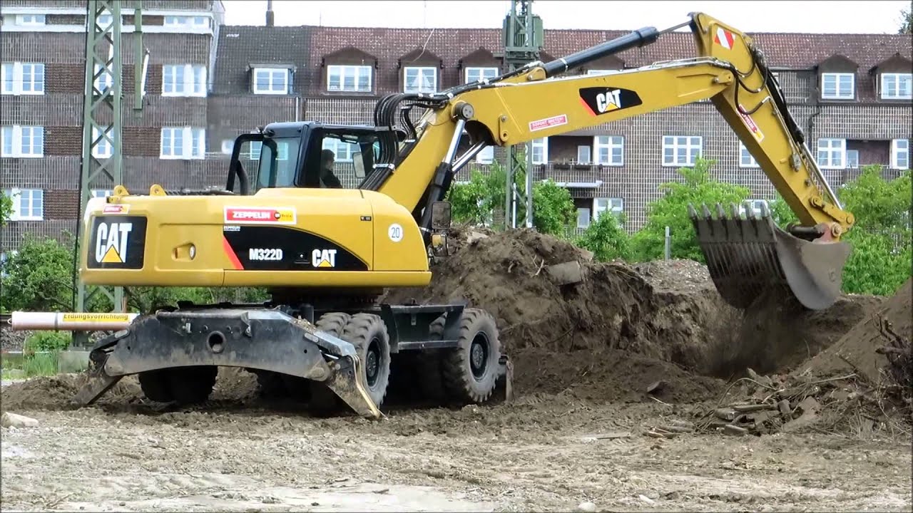 Soeren66 - Mobilbagger CATERPILLAR M322D mit Siebschaufel