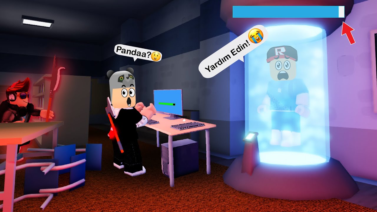 Canavar Çocuk Yakalamadan Bilgisayarları Ele Geçir!! - Panda ile Roblox Captive: Redux