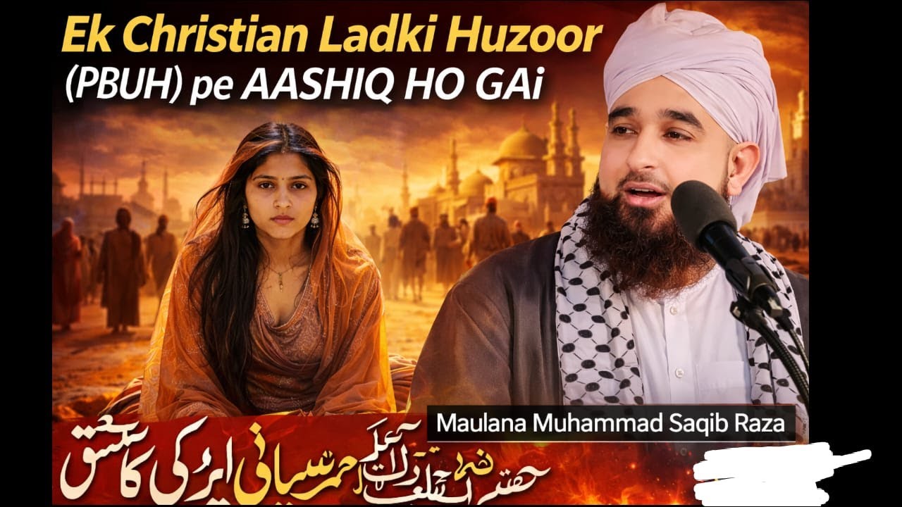Ek Isai Ladki Ka Nabi ﷺ Se Ishq | Heart Touching Bayan | Muhammad Saqib Raza
