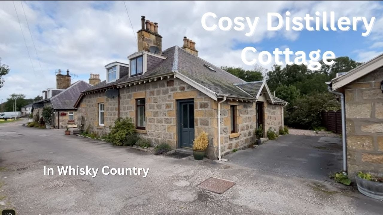 Former Distillery Cottage In Aberlour. Large Garden. In The Heart of Whisky Country - £170K