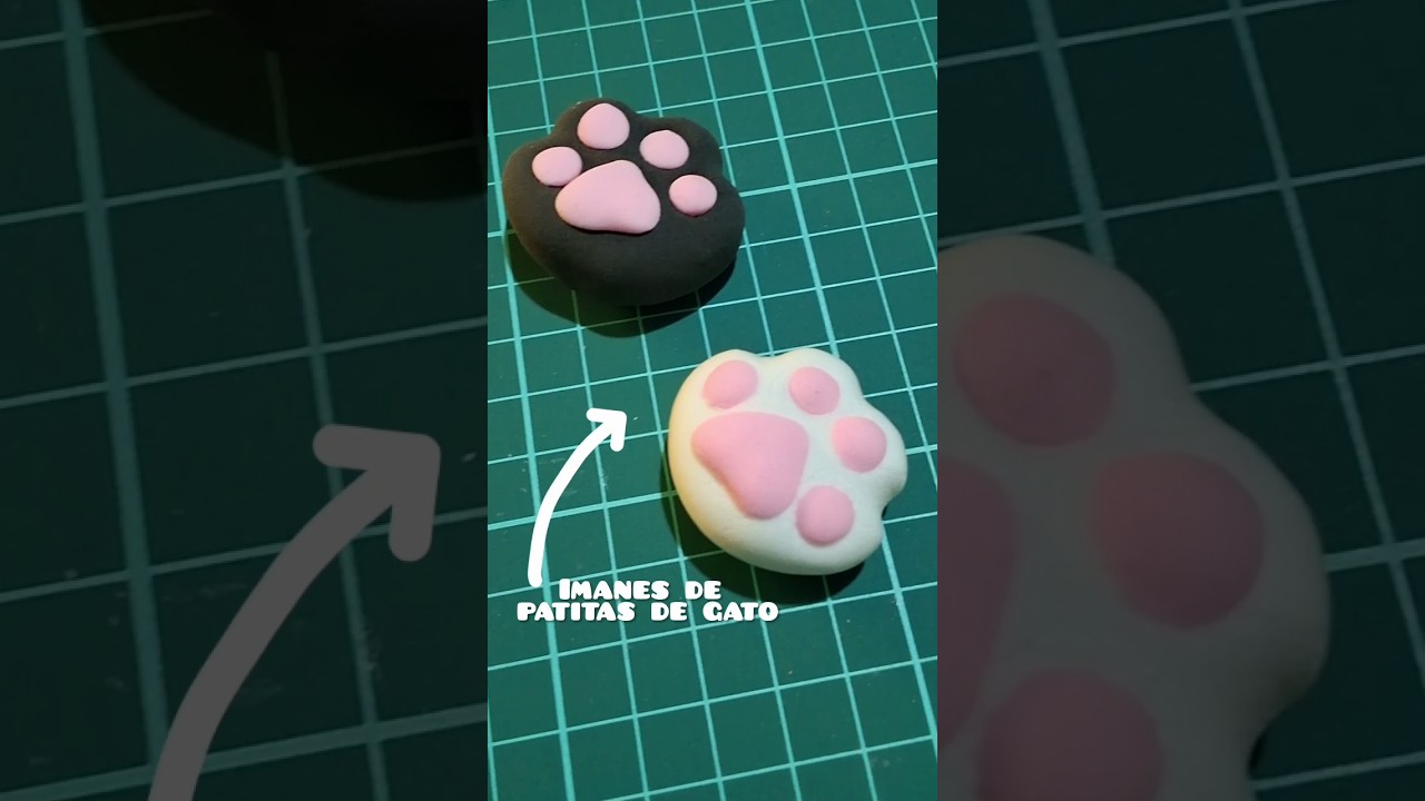 Imanes de patita de gato con FOAMi MOLDEABLE 🐾 | DIY f&aacute;cil y kawaii 💕 #decoraci&oacute;n #diy #foami