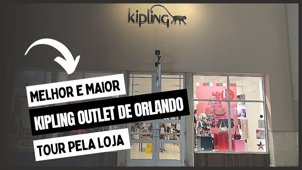MELHOR E MAIOR KIPLING OUTLET DE ORLANDO - Tour pela Loja