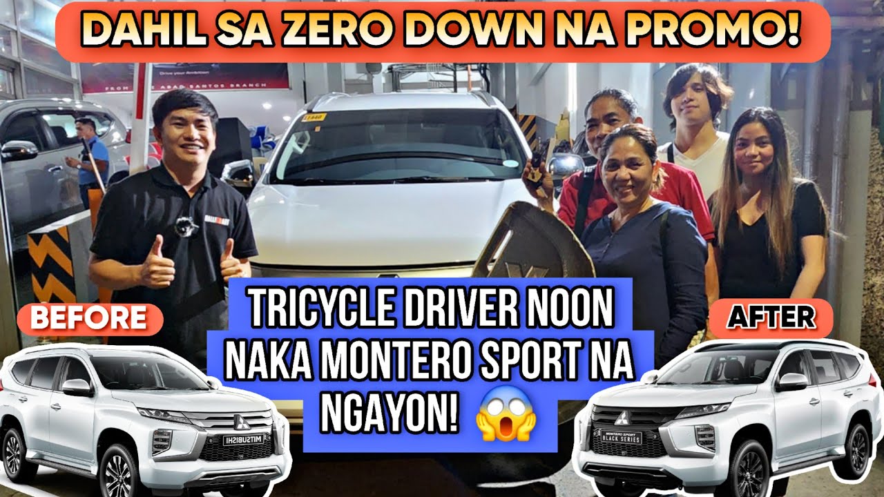 TRICYCLE DRIVER NOON, NAKA MONTERO SPORT GLX MT 2024 TRANSFORMED TO BLACK SERIES NA NGAYON 😱