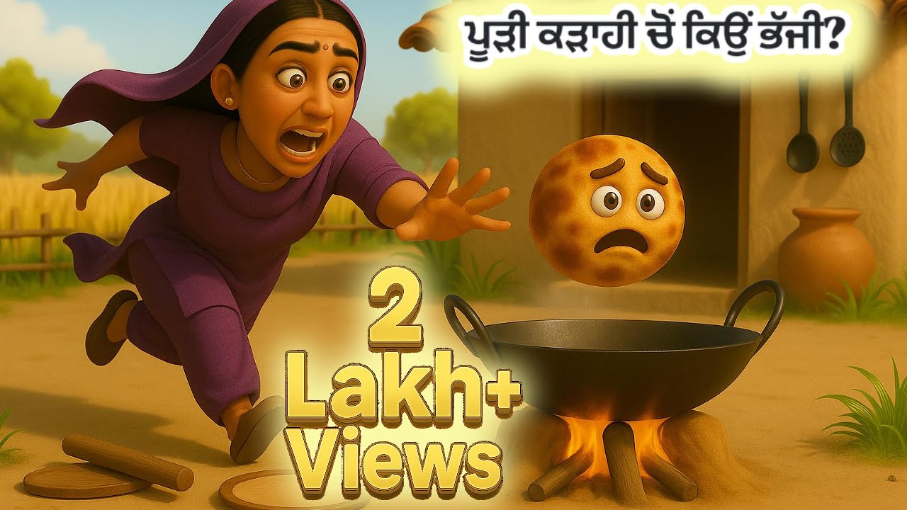 “Pudi Kadhai Cho Kyu Bhajji? |  Punjabi Story for Everyone| Fun Nostalgia 😂 | #punjabistories