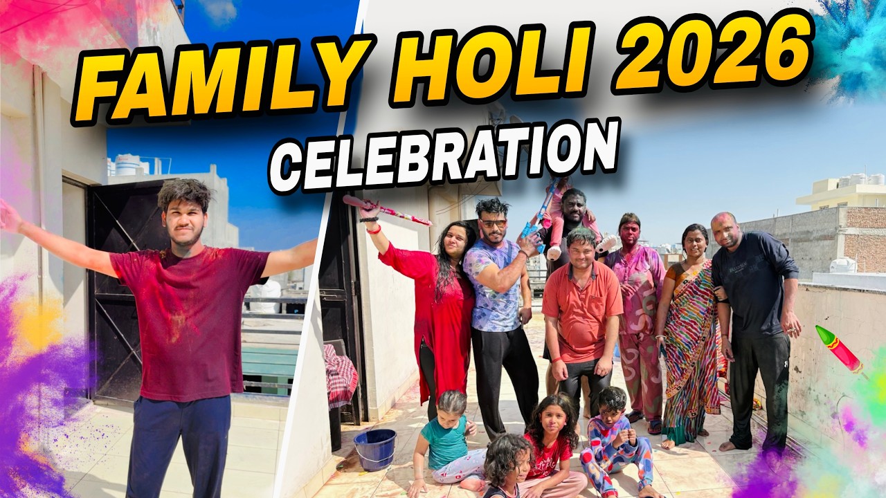 Family Holi Celebration 2026#vlog #youtube
