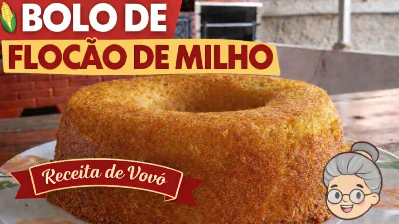 Bolo de flocão de milho, você precisa fazer essa receita ,FÁCIL E DELICIOSA