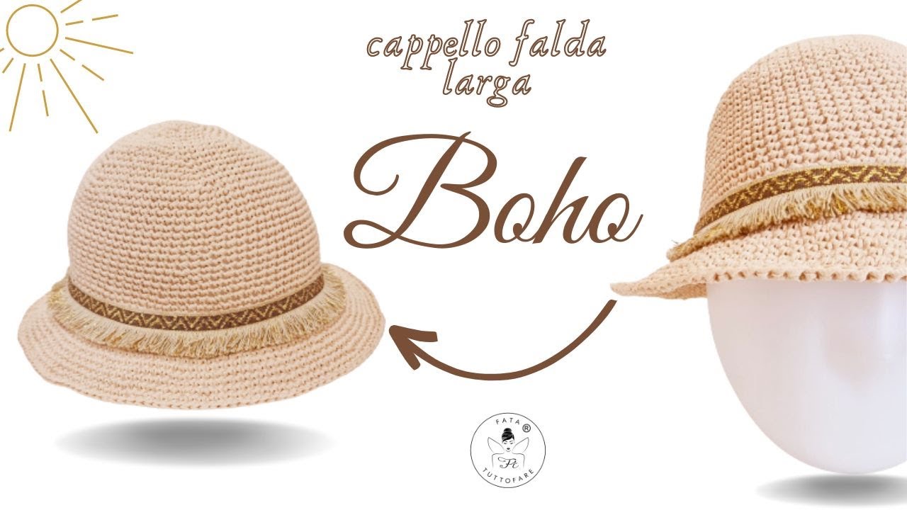 TUTORIAL: cappello a falda larga Boho
