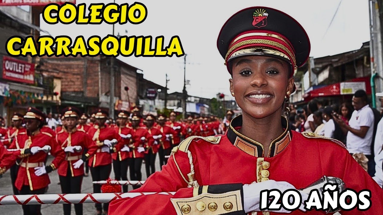 DESFILE OL&Iacute;MPICO del colegio CARRASQUILLA de Quibd&oacute; en su 120 aniversario.