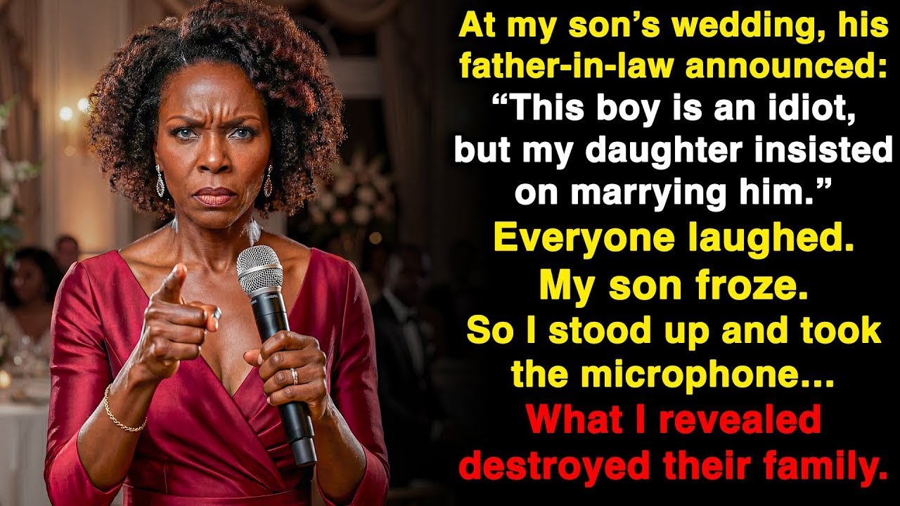 His father-in-law called him an idiot at the wedding — so I revealed a secret that shattered them.