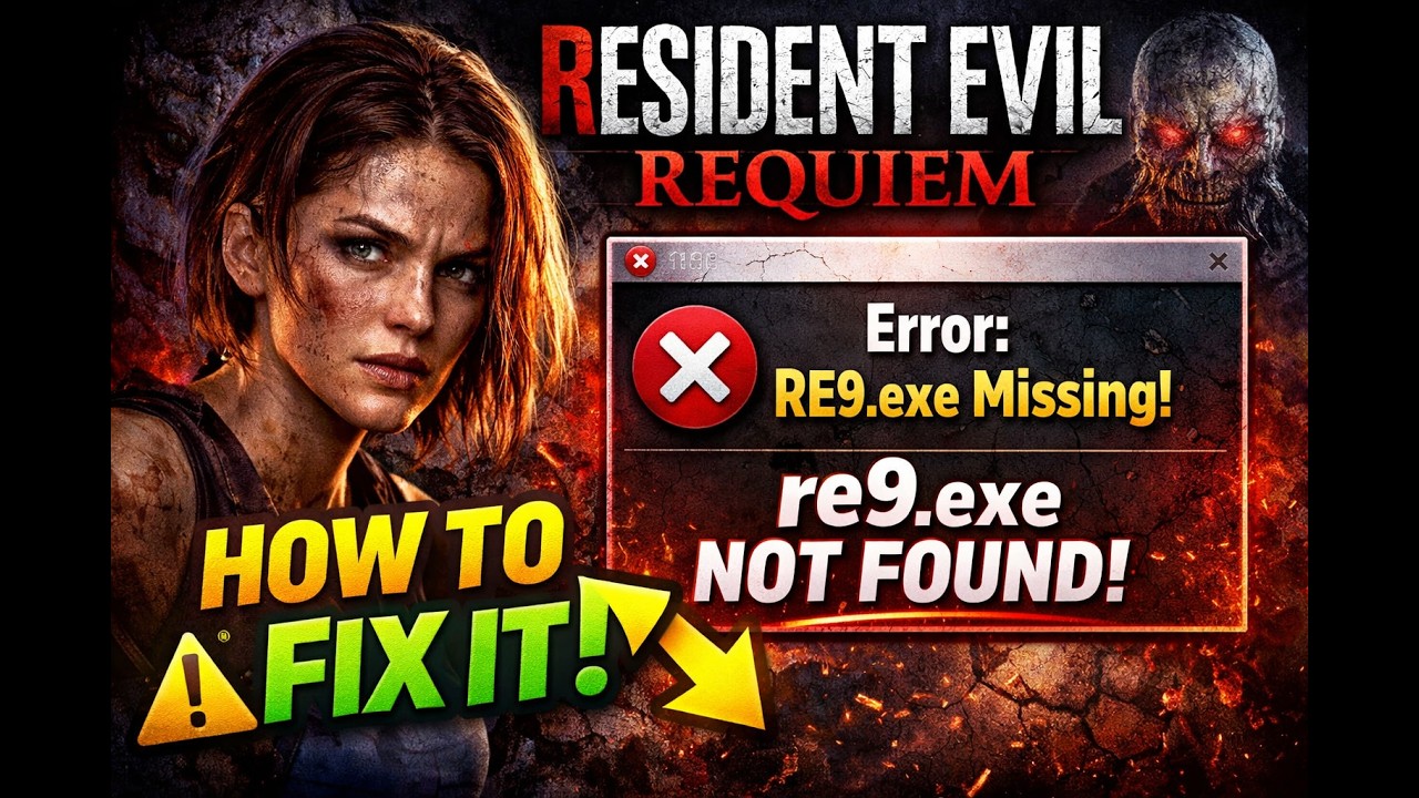Как исправить проблему с отсутствующим исполняемым файлом игры Resident Evil Requiem re9.exe