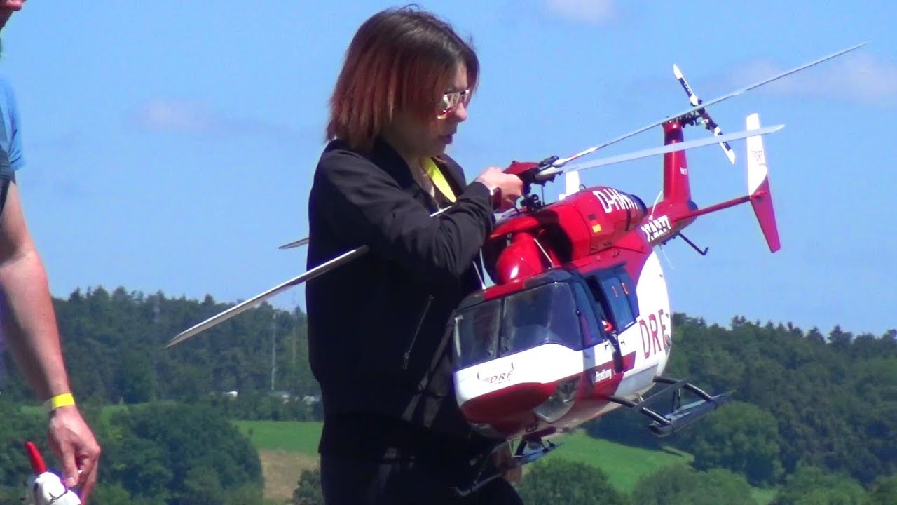 BK 117 Girl fly RC Scale Model Helicopter