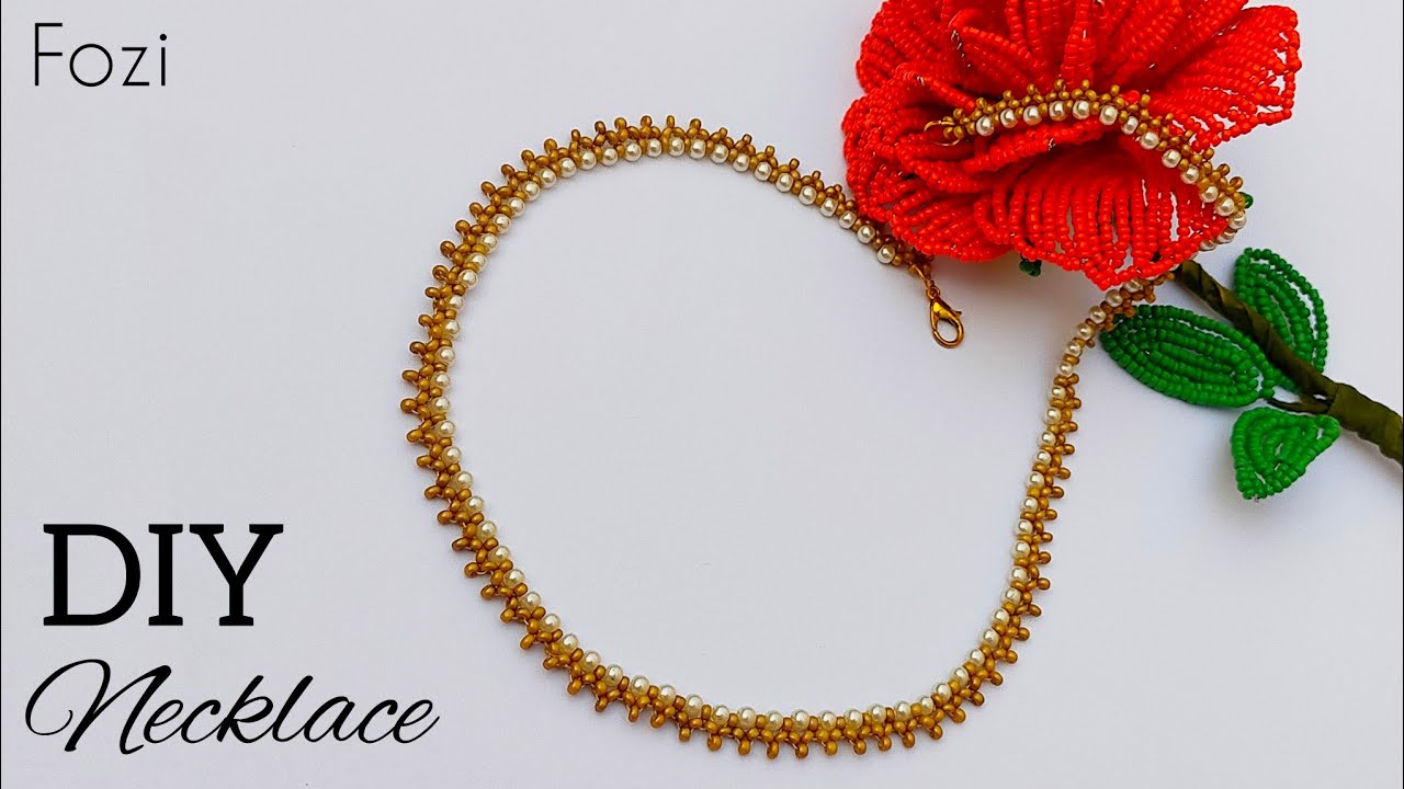 Create a Sleek Pearl Necklace with a Delicate Design in Just a Few Steps 😍