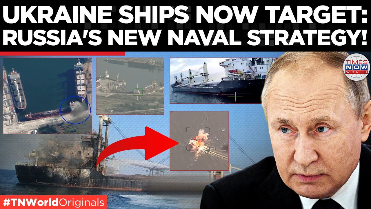 RUSSIA'S NEW STRATEGY: Geran Drones Wreak Havoc On Ship Carrying Supplies For Ukraine's Army
