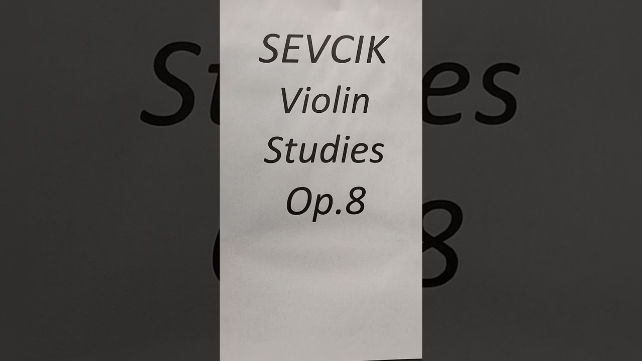 Sevcik Violin Studies Op.8 No.45