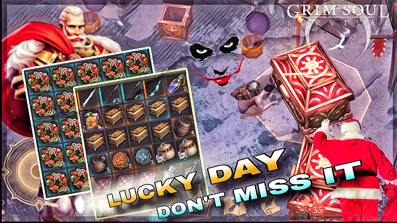 Grim Soul - Exchange, Trading & Opening Legendary Chest in Commander Claus's Camp (P1) 🔥🔥🔥