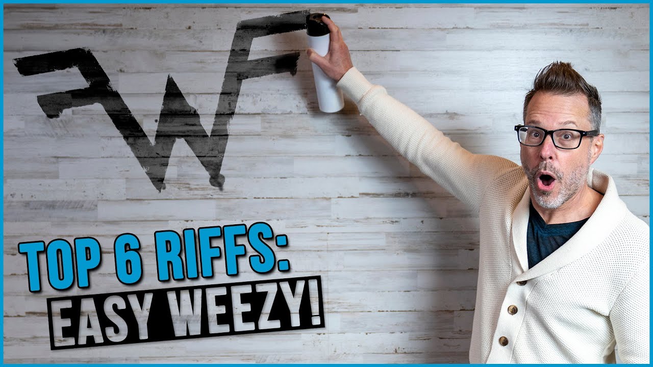 Weezer's Top 6, Easy, Weezy Guitar Riffs (w/ TABS)