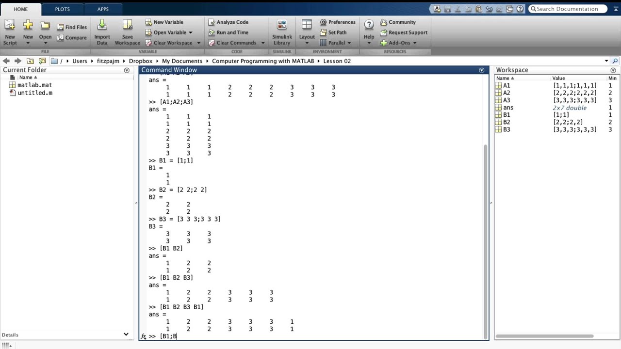 Lesson 2.4 Combining and Transforming Matrices