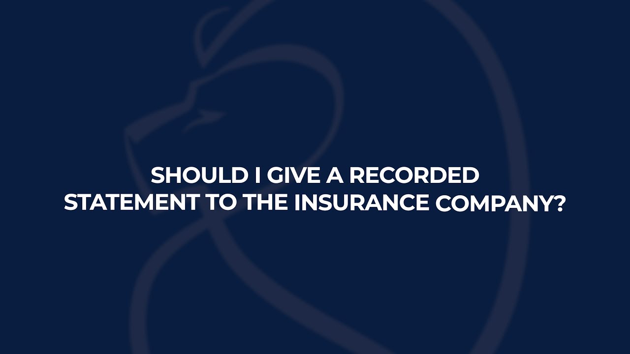 Should You Give a Statement to Insurance? Know Your Rights - Harper, Evans, Hilbrenner & Netemeyer
