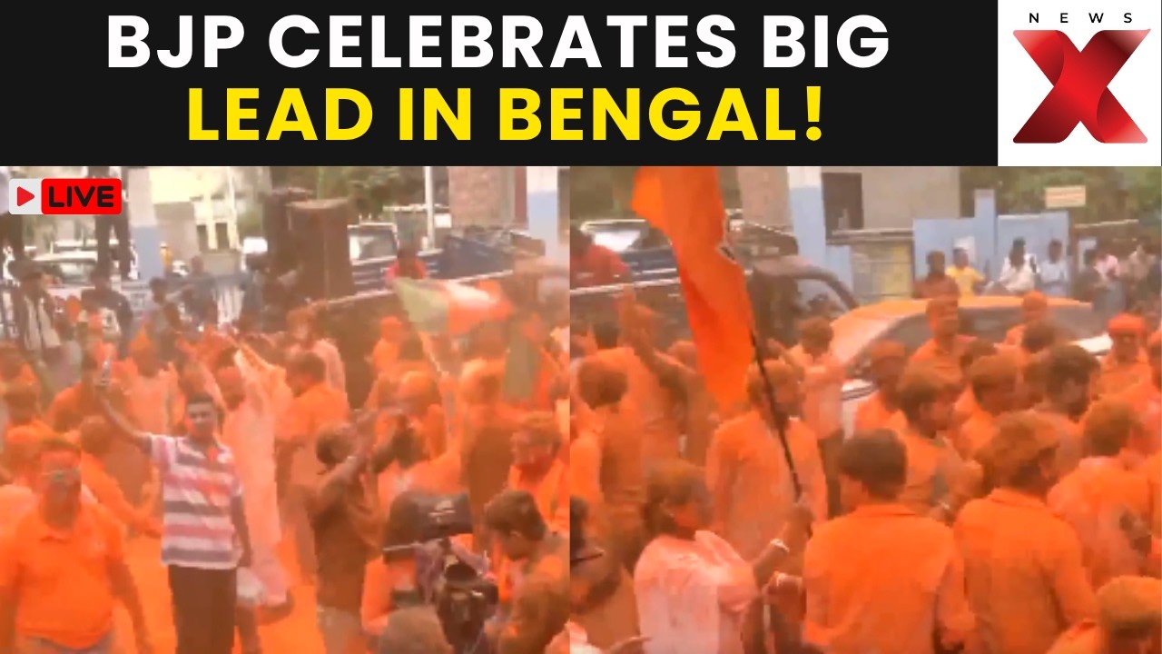BJP Celebrates LIVE | Big Twist in Bengal! BJP&rsquo;s Lead Leaves Rivals Behind | West Bengal Elections