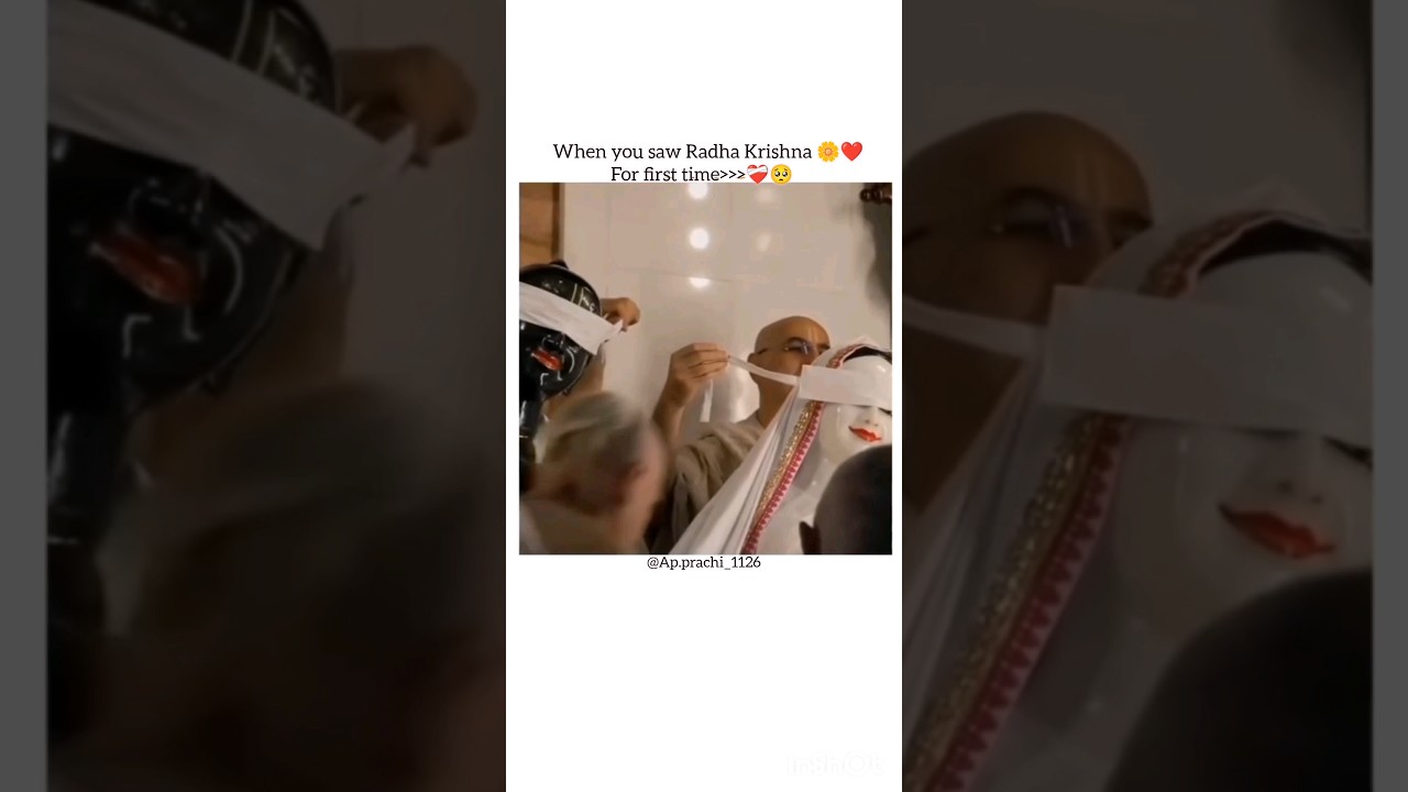 when you saw Radha Krishna for first time ❤️&zwj;🩹🥺✨|| radhe Krishna|| YouTube shorts #WhatsApp status